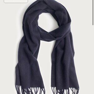 J. Crew Navy Cashmere Blend Scarf
